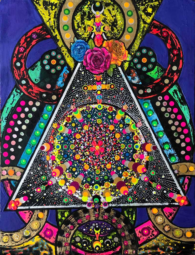 The Blooming Altar of the Unknown God paintings by Maher Diab